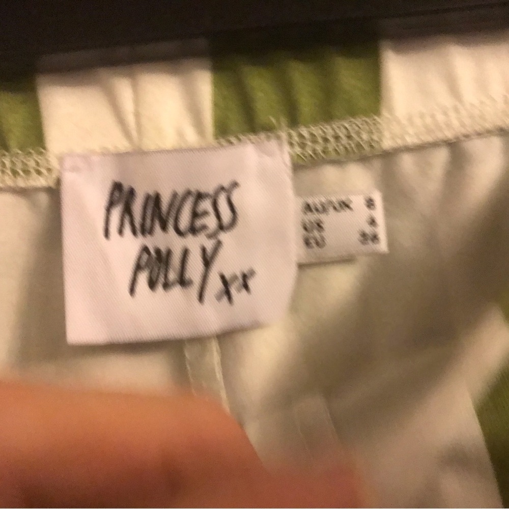 Princess Polly New Latiana Green Pant set Checkerboard size 4 - Picture 2 of 6